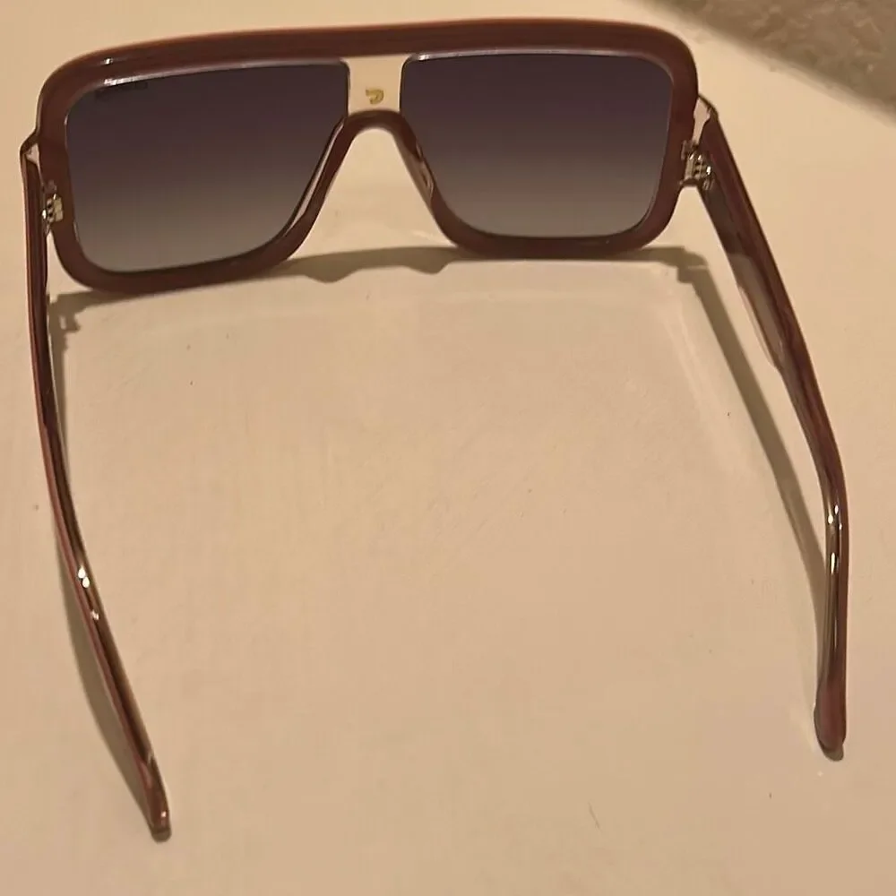 Carrera Thick Frame Sunglasses Flaglab 14 Nude Pink Oversized Bold Streetwear
